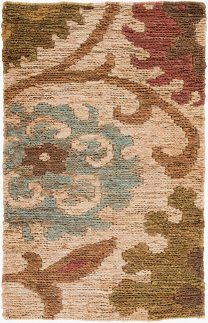 Surya Columbia 2' X 3' Handmade Jute Rug – Global Inspired Design For Elegant Home Décor Charm Olive Jute Cba106-23