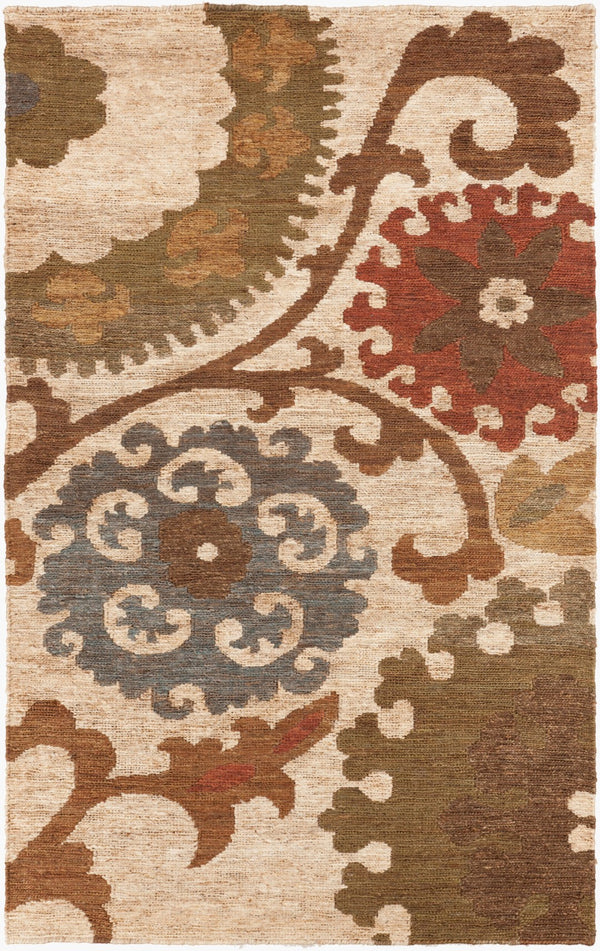 Surya Columbia 2' X 3' Handmade Jute Rug – Global Inspired Design For Elegant Home Décor Charm Olive Jute Cba106-58