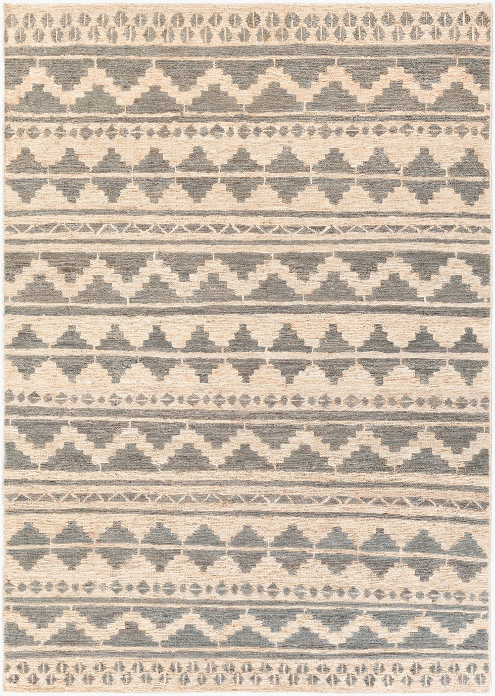 Surya Columbia 2' X 3' Handmade Jute Rug – Global Inspired Design For Elegant Home Décor Charm Charcoal Jute Cba122-811