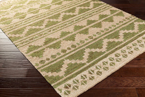 Surya Columbia 2' X 3' Handmade Jute Rug – Global Inspired Design For Elegant Home Décor Charm Olive Jute Cba129-811