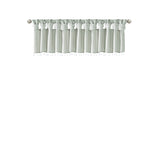 Madison Park Emilia Transitional Lightweight Faux Silk Valance With Beads MP41-4455 Dusty Aqua