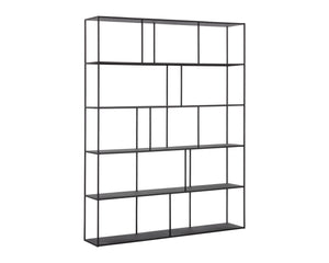 Sunpan Eiffel Bookcase - Stylish Iron Storage Solution for Living Spaces, Office, and Modern Decor Extra Large - 60W x 12D x 77H