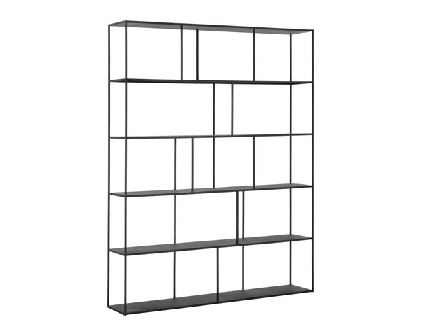 Sunpan Eiffel Bookcase - Stylish Iron Storage Solution for Living Spaces, Office, and Modern Decor Extra Large - 60W x 12D x 77H