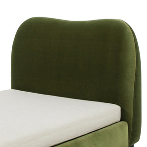 English Elm Roman Velvet Pet Sofa with Backrest for Small Dogs and Cats Modern Living Room B2719P448984
