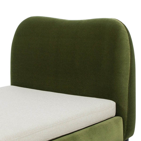 English Elm Roman Velvet Pet Sofa with Backrest for Small Dogs and Cats Modern Living Room B2719P448984