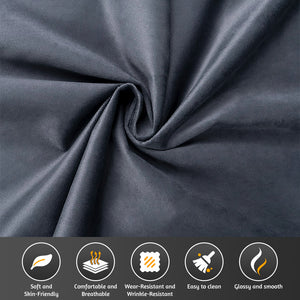 English Elm Chesterfield 3-In-1 Convertible Sofa Bed, Grey Velvet Tufted Sleeper With Ottoman & Pillows, Luxurious Design W1885S00173