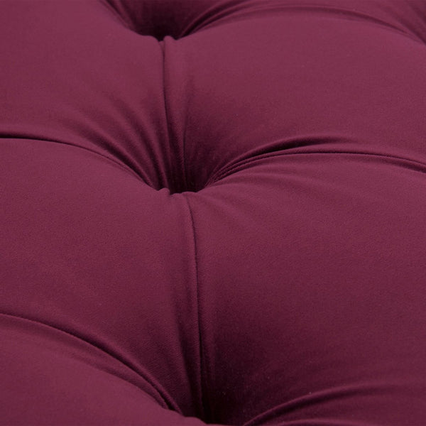 English Elm Jennifer Taylor Home - Samuel Tufted Roll Arm Chaise Lounge in Lux Velvet Upholstery with Kiln-Dried Hardwood Frame and Plush Support Burgundy B2719P238290