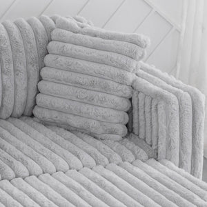 English Elm 106.3" Light Gray Modular L-Shaped Sofa - Stylish Comfort For 4, Hidden Storage & Plush Pillows! W1767S00011