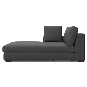 English Elm Charlie Deep Seater Left Sectional Sofa with Extra-Wide Chaise, Eco Performance Fabric, 122" Oversized Lounge Gray B136P199284