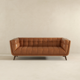 English Elm Ashcroft Furniture - Addison Leather Sofa (84" Cognac)