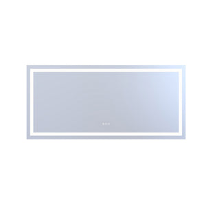 English Elm 60" Led Bathroom Vanity Mirror with Front Back Lighting Anti-fog Dimmable 3 Tones W1920P493144
