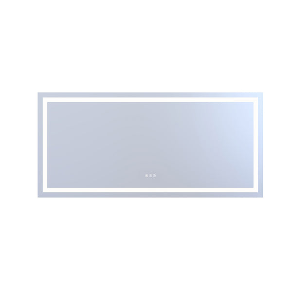 English Elm 60" Led Bathroom Vanity Mirror with Front Back Lighting Anti-fog Dimmable 3 Tones W1920P493144
