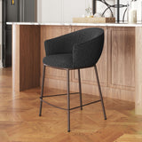 Essen Counter Stool Black & Bronze 109809 Zuo Modern