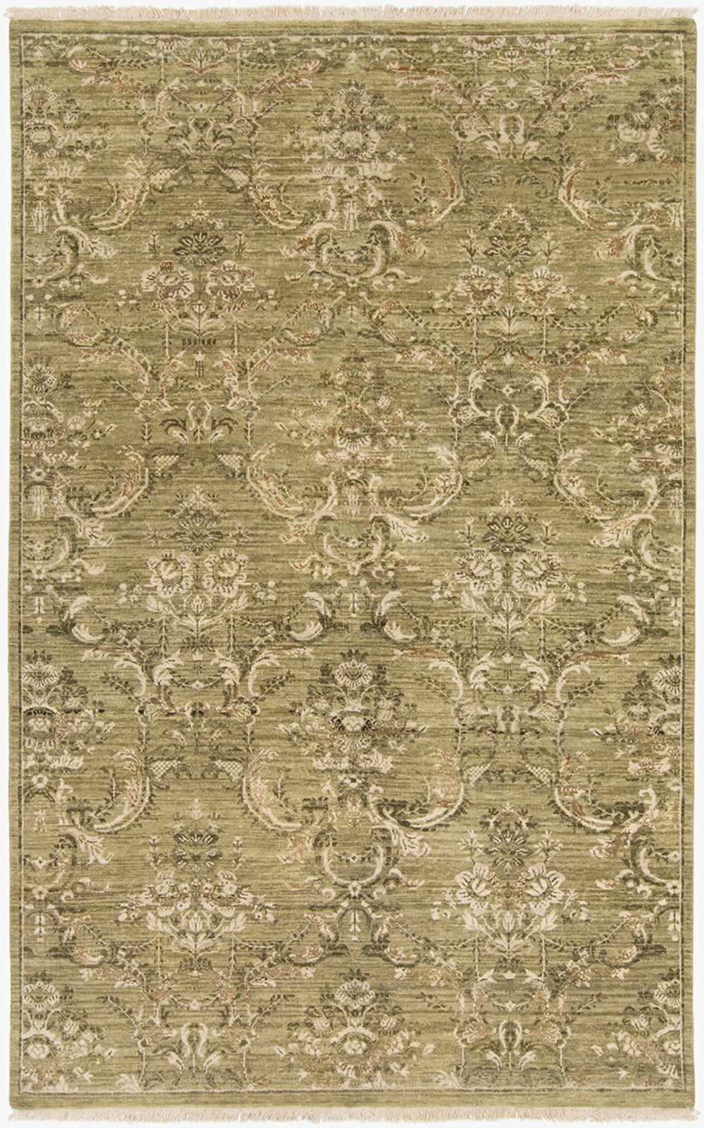 Surya Cumberland Handcrafted 2' X 3' Wool & Viscose Area Rug - Durable, Elegant Design For Modern Homes Olive Wool,Viscose Cbd1000-5686