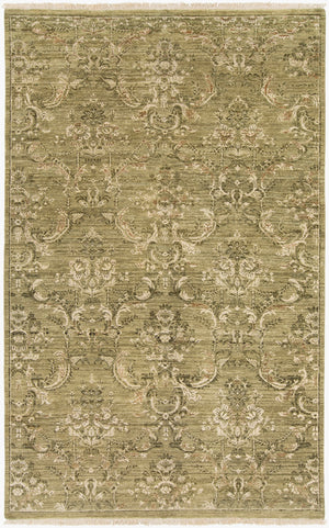 Surya Cumberland Handcrafted 2' X 3' Wool & Viscose Area Rug - Durable, Elegant Design For Modern Homes Olive Wool,Viscose Cbd1000-5686