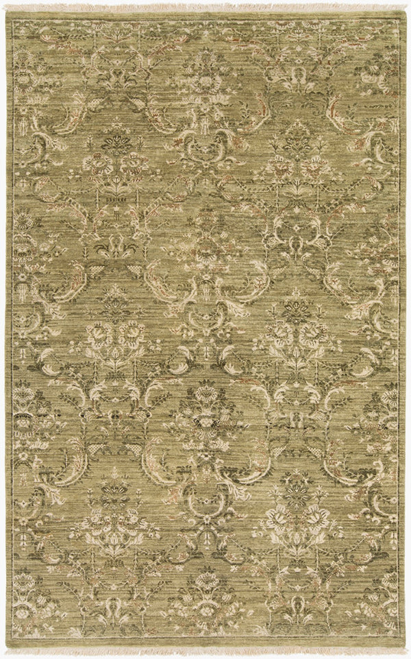 Surya Cumberland Handcrafted 2' X 3' Wool & Viscose Area Rug - Durable, Elegant Design For Modern Homes Olive Wool,Viscose Cbd1000-5686