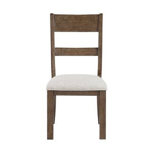 English Elm Contemporary Farmhouse Extendable Dining Set Birch Wood Seats Six Light Brown Finish B011S02464