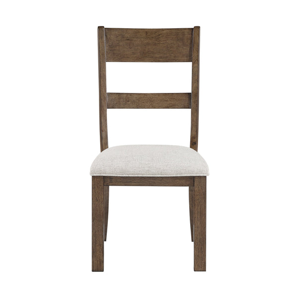 English Elm Contemporary Farmhouse Extendable Dining Set Birch Wood Seats Six Light Brown Finish B011S02464