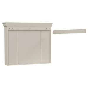 English Elm 35'' Blue Wall Mounted Medicine Cabinet with Mirror Door, MDF Storage, Adjustable Shelves & Towel Rod WF323692AAY