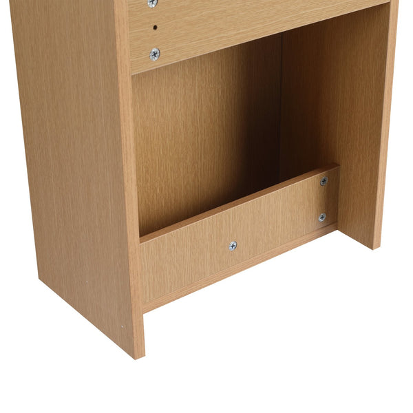 English Elm 18.5" Wall-Mounted Bathroom Vanity With Resin Sink & Soft-Close Door For Smart Space-Saving Design W1972P362127