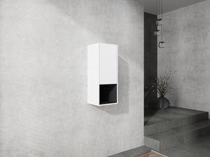 English Elm 12" Bathroom Side Cabinet - Modern Wall-Mounted Design With Soft-Close Doors For Stylish Storage W999P248645