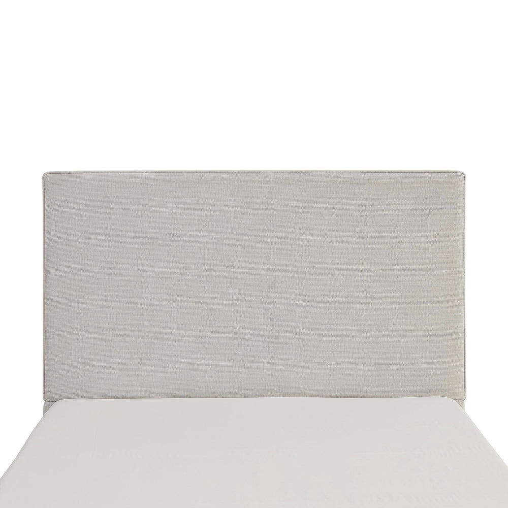 English Elm Lucas Tall Headboard Upholstered Bed - 52" Elegant Ivory Design, No Box Spring, Easy Setup, King Size B083P377094