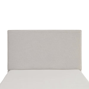 English Elm Lucas Tall Headboard Upholstered Bed - 52" Elegant Ivory Design, No Box Spring, Easy Setup, King Size B083P377094