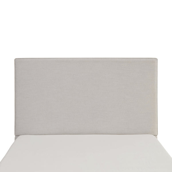 English Elm Lucas Tall Headboard Upholstered Bed - 52" Elegant Ivory Design, No Box Spring, Easy Setup, King Size B083P377094