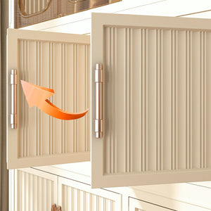 English Elm Portable Wardrobe Closet Organizer Cream White - Durable PP Modular Cube Storage with 9 Magnetic Doors, Hanging Rod and 6 Hangers, Quick Assemble-Friendly (36.8x18.1x15.8) W2699P253195