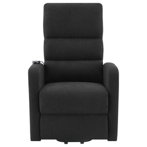 English Elm Royston Channel Back Power Lift Recliner with Remote and Pocket Coil Fabric Seat B062P440092