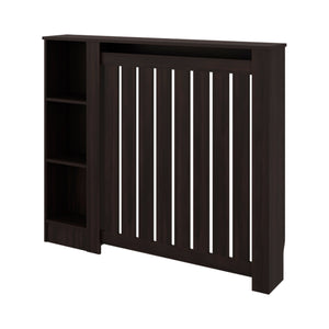 English Elm Wengue Radiator Cover Slim Storage Unit with Open Grille for Hallway or Living Room B062P357535