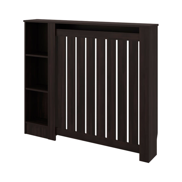 English Elm Wengue Radiator Cover Slim Storage Unit with Open Grille for Hallway or Living Room B062P357535