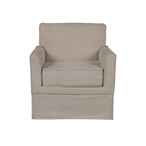 JLA Home 510 Design - Accent Slipcover-Inspired Armchair with Piped Detailing, Skirted Base, Durable Frame & Removable Cushion 5DS100-0041