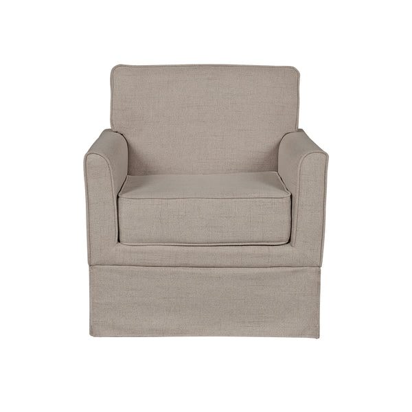 JLA Home 510 Design - Accent Slipcover-Inspired Armchair with Piped Detailing, Skirted Base, Durable Frame & Removable Cushion 5DS100-0041