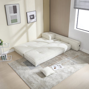 English Elm Coolmore Modular Chenille Sofa - Versatile Space-Saving Design With Side Pockets For Easy Storage W1152P320324