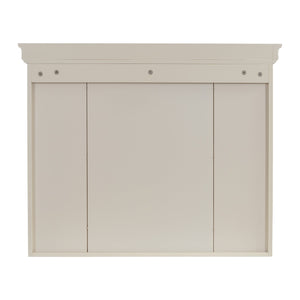 English Elm 35'' Blue Wall Mounted Medicine Cabinet with Mirror Door, MDF Storage, Adjustable Shelves & Towel Rod WF323692AAY