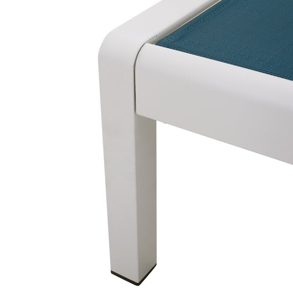 English Elm Christopher Knight Home® - Cape Coral Chaise Lounge - Adjustable Outdoor Lounger With Wheels, Breathable Mesh, And Durability 57592.00BLUMP2