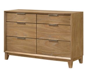 English Elm 1pc Modern 4-Drawer Tall Storage Chest in Mist Finish — Sleek Bedroom Organizer with Spacious Drawers Natural Wood 20.1 L x 62.4 W x 37.6 H B2741P404880