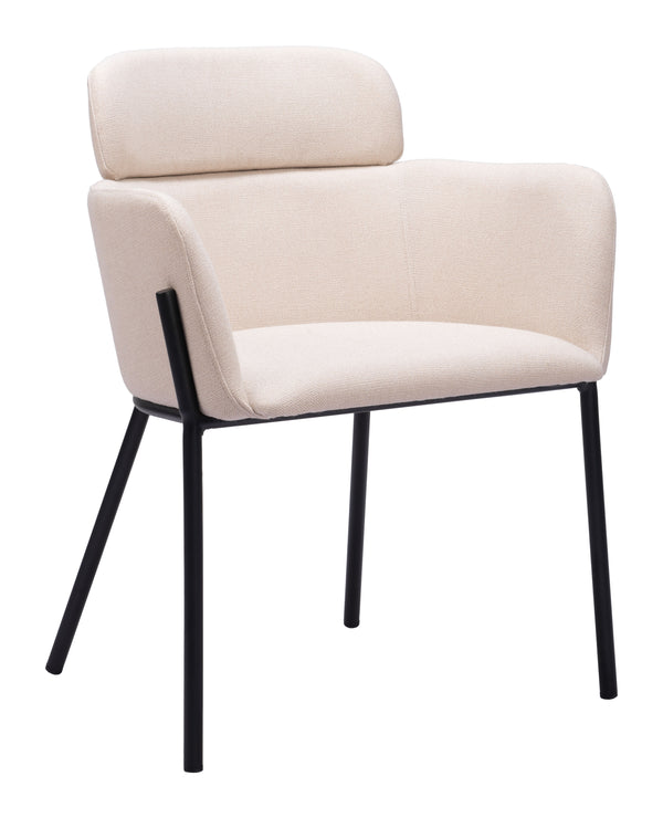 Bremor Dining Chair - Set of 2 Beige 110172 Zuo Modern