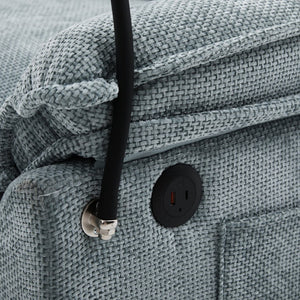 English Elm United We Win 106" U-Shaped Sectional Sofa With Ottoman, Usb Ports & Dual Side Pockets For Comfort W1568S00230-GIGA