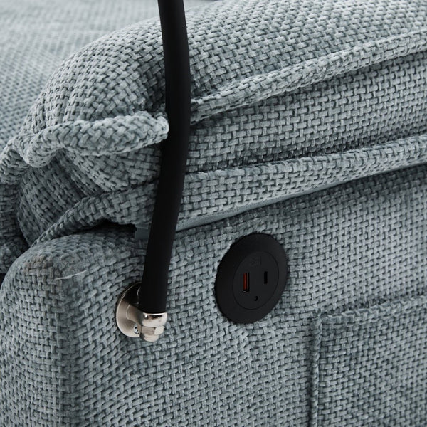 English Elm United We Win 106" U-Shaped Sectional Sofa With Ottoman, Usb Ports & Dual Side Pockets For Comfort W1568S00230-GIGA