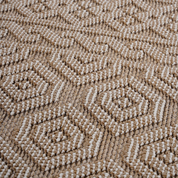 English Elm Guros Mocha Geometric Indoor/Outdoor Area Rug – Durable, Stylish, Pet-Friendly, & Easy Care! B189P183452