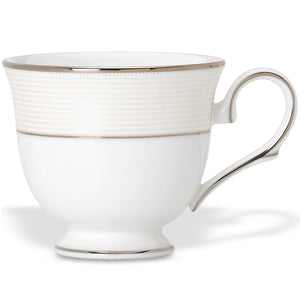 Lenox Opal Innocence Stripe Teacup White, WHITE BONE CHINA 806503