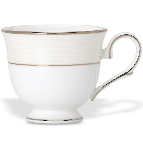 Lenox Opal Innocence Stripe Teacup White, WHITE BONE CHINA 806503
