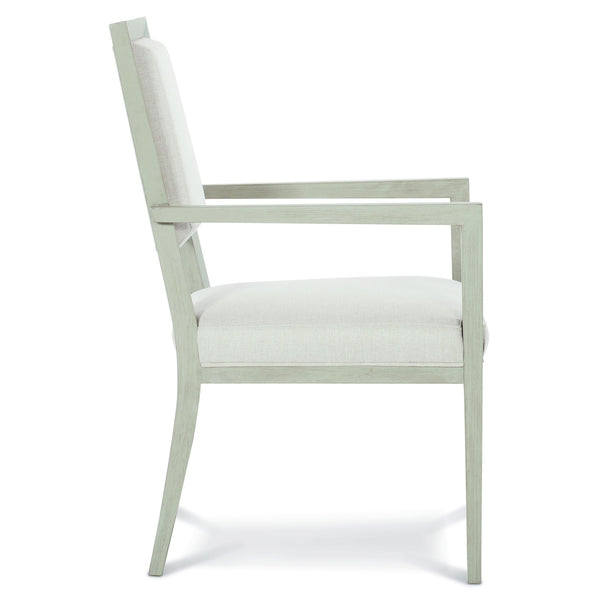 Bernhardt Bernhardt Axiom 9-Piece Dining Set — Extendable Linear White Table, Upholstered Chairs, Modern Textures K1934