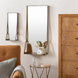 Cabriole CBL-001 30"H x 14"W x 5"D, 18"H x 7"W x 5"D Accent Mirror CBL001-SET  Frame: Gold Surya