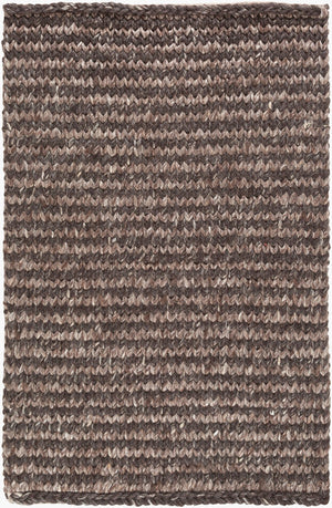 Surya Cable Cbl-7000 2' X 3' Handmade Rug - Modern Decor With Durable Viscose & Wool, Spot Clean Only Dark Brown Viscose,Wool Cbl7000-23