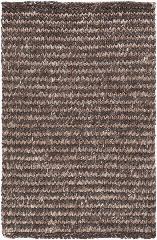 Surya Cable Cbl-7000 2' X 3' Handmade Rug - Modern Decor With Durable Viscose & Wool, Spot Clean Only Dark Brown Viscose,Wool Cbl7000-23