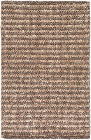 Surya Cable Cbl-7000 2' X 3' Handmade Rug - Modern Decor With Durable Viscose & Wool, Spot Clean Only Dark Brown Viscose,Wool Cbl7001-23