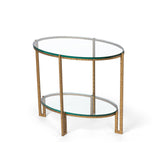 Naomi Iron and Glass Side Table